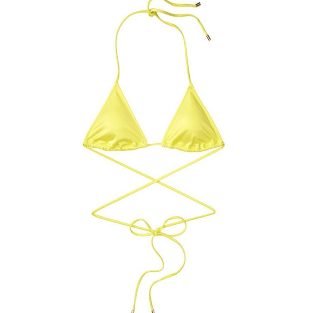 Victoria's Secret Swimwear Santorini Triangle Top Size: Medium NWT